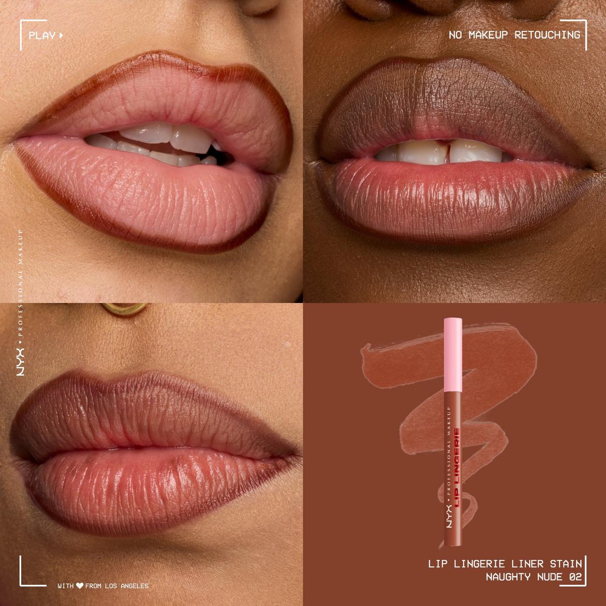 Lingerie Lip Liner Stain - Naughty Nude