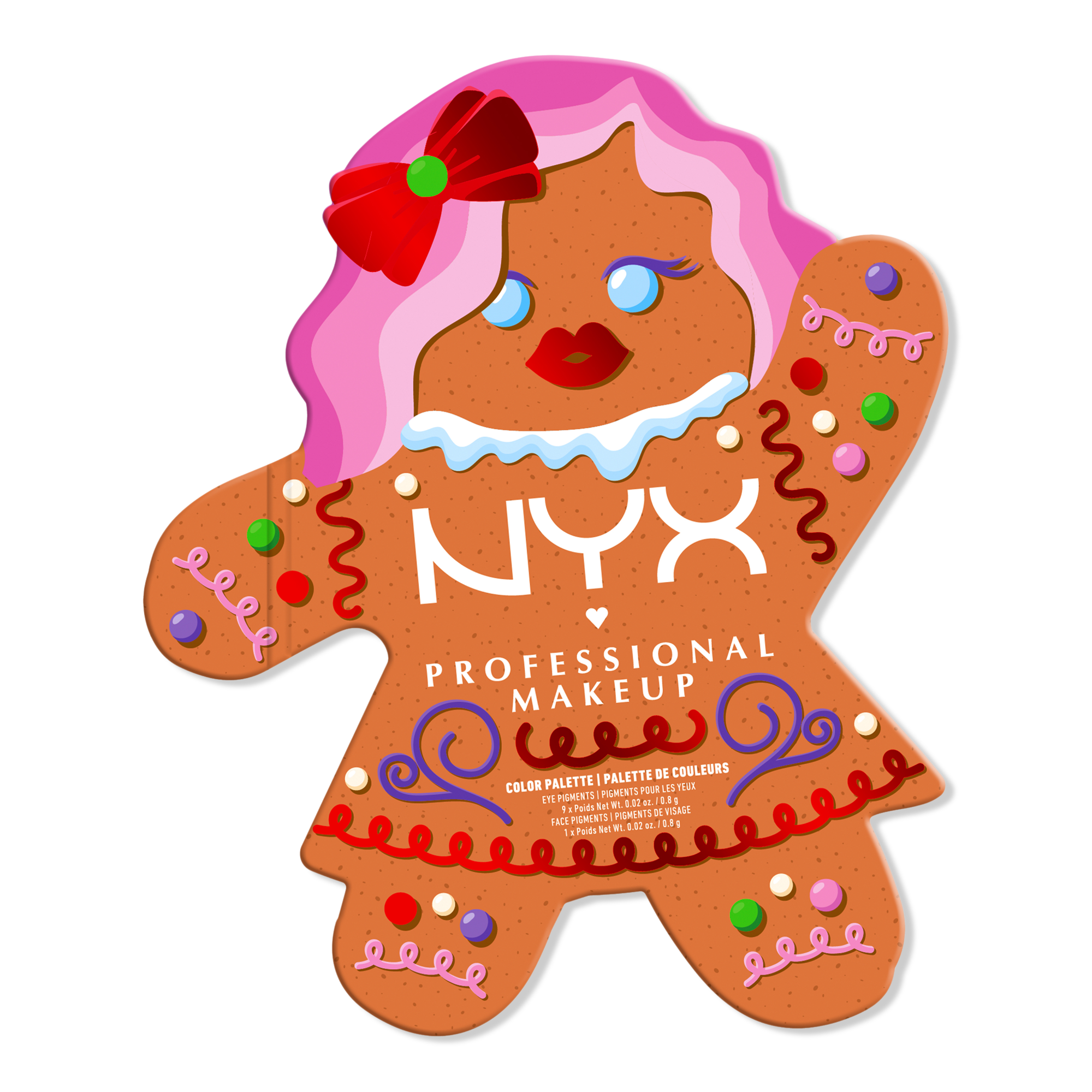 NYX Professional Makeup Holiday Gingerbaddie Eyeshadow Palette #1