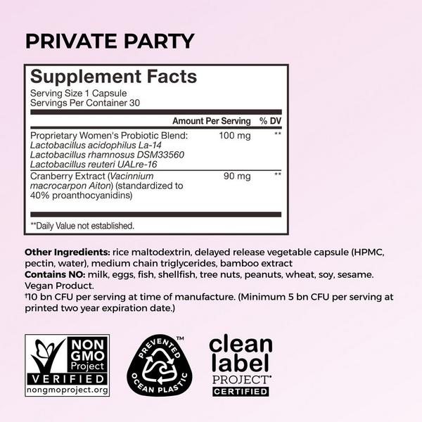 Hum Nutrition Private Party Vaginal Probiotics for pH Balance & Urinary Tract Health #5