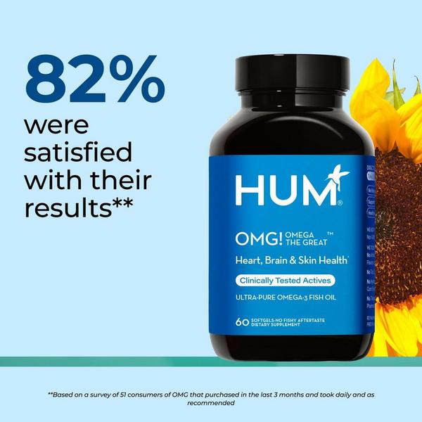 Hum Nutrition OMG! Omega The Great For Brain, Heart + Skin Health Support #3
