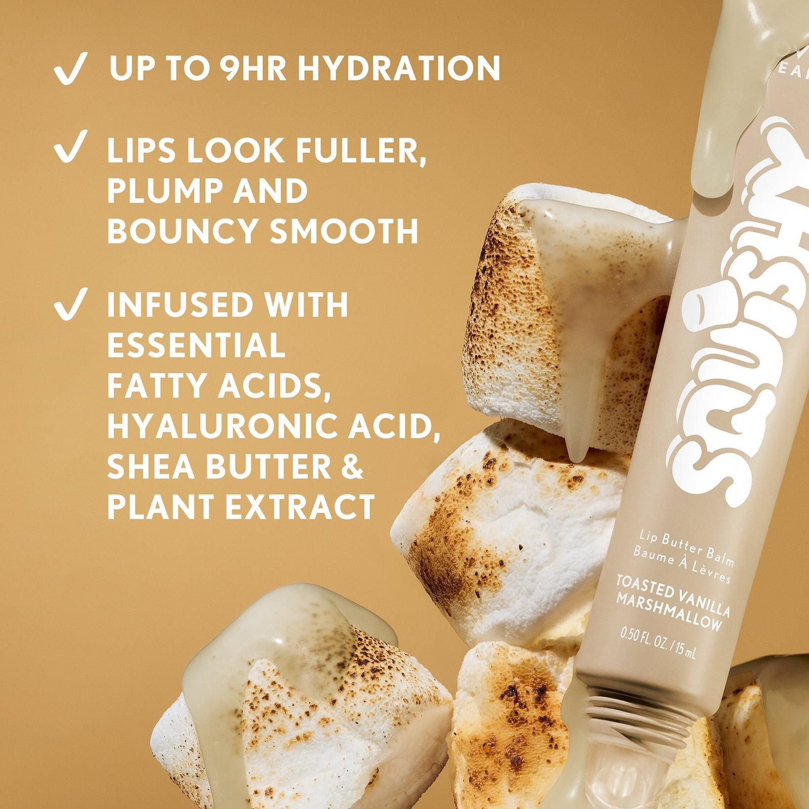 Clean Fresh Squishy Glaze Lip Butter Balm - Toasted Vanilla Marshmallow