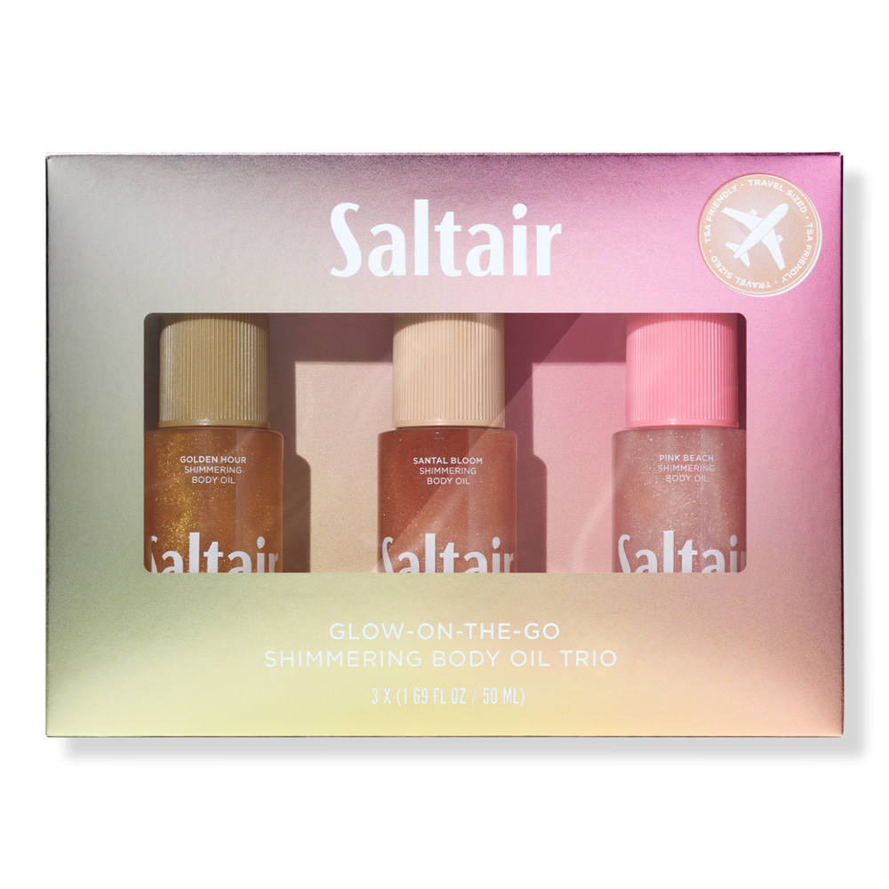 Saltair Glow-on-the-go Mini Shimmering Body Oil Trio