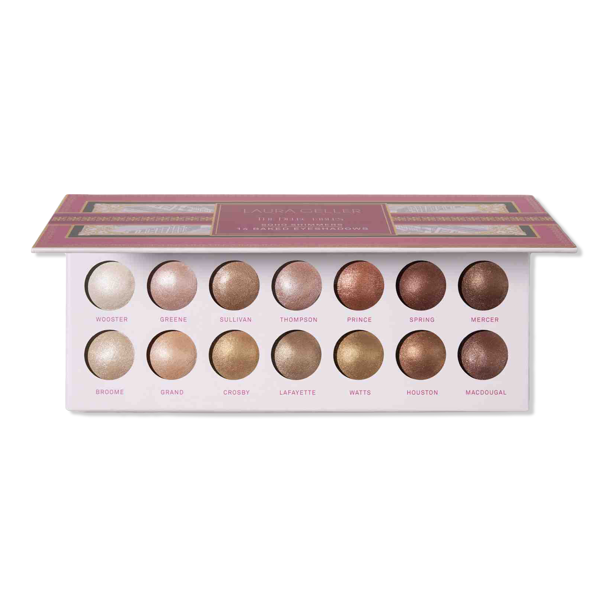 LAURA GELLER The Delectables 14 Multi-Finish Baked Eyeshadows Soho Shimmers #1