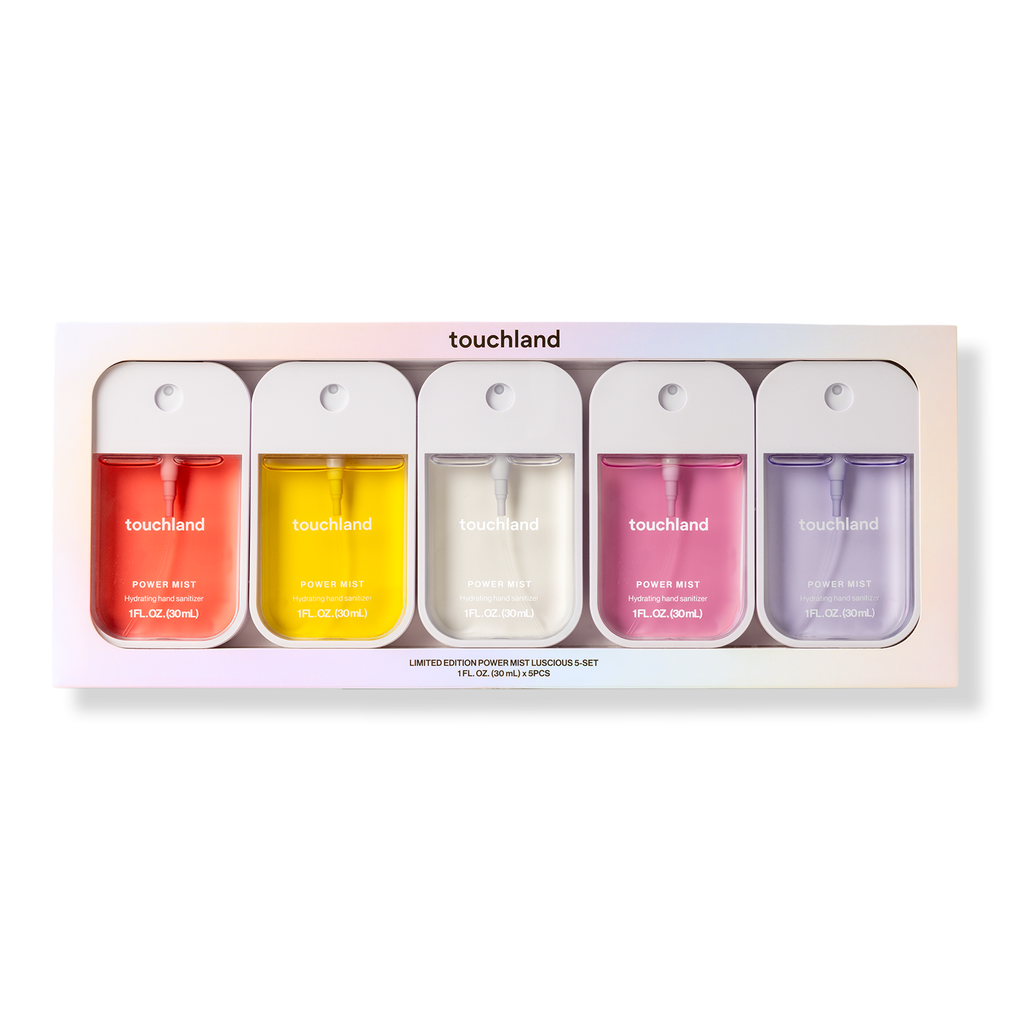Touchland Limited Edition Power Mist Hydrating Hand Sanitizer Luscious 5-set #1