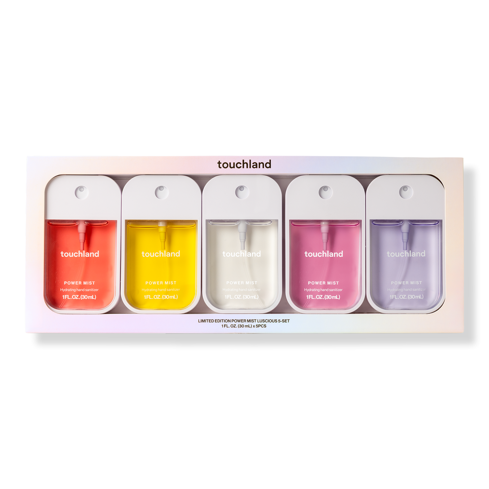 Limited Edition Power Mist Hydrating Hand Sanitizer Luscious 5-set