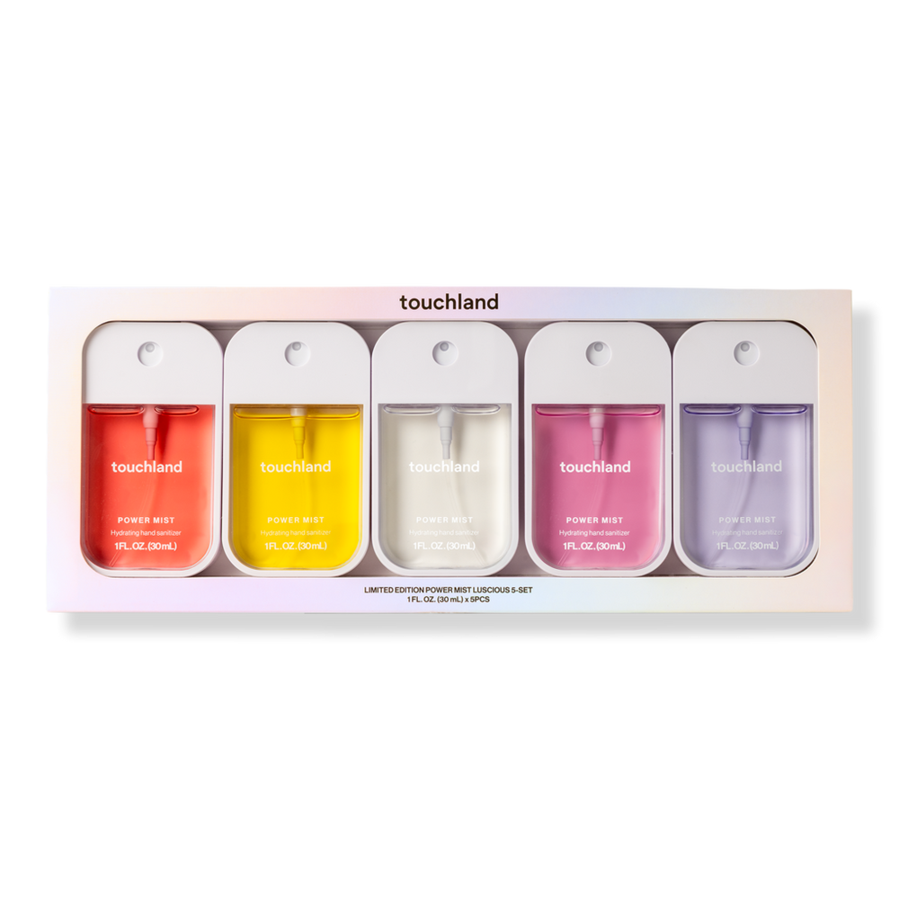 Touchland Limited Edition Power Mist Hydrating Hand Sanitizer Luscious 5-set