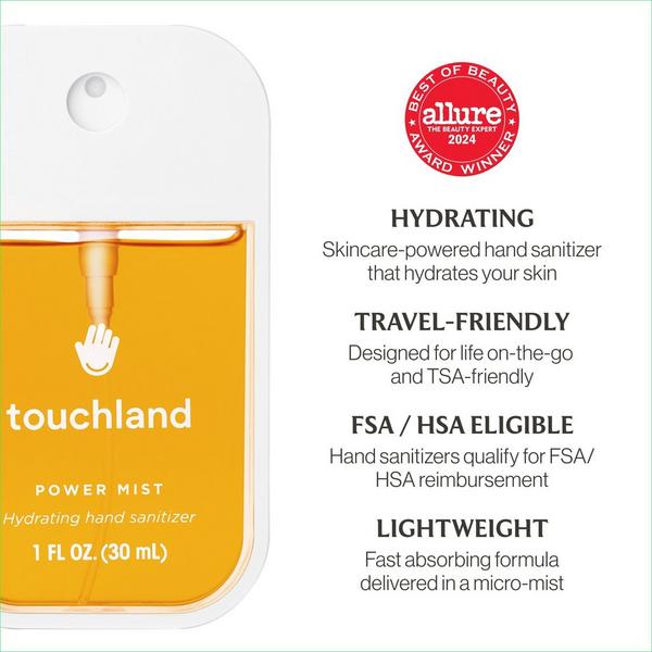 Touchland Limited Edition Power Mist Hydrating Hand Sanitizer Luscious 5-set #7