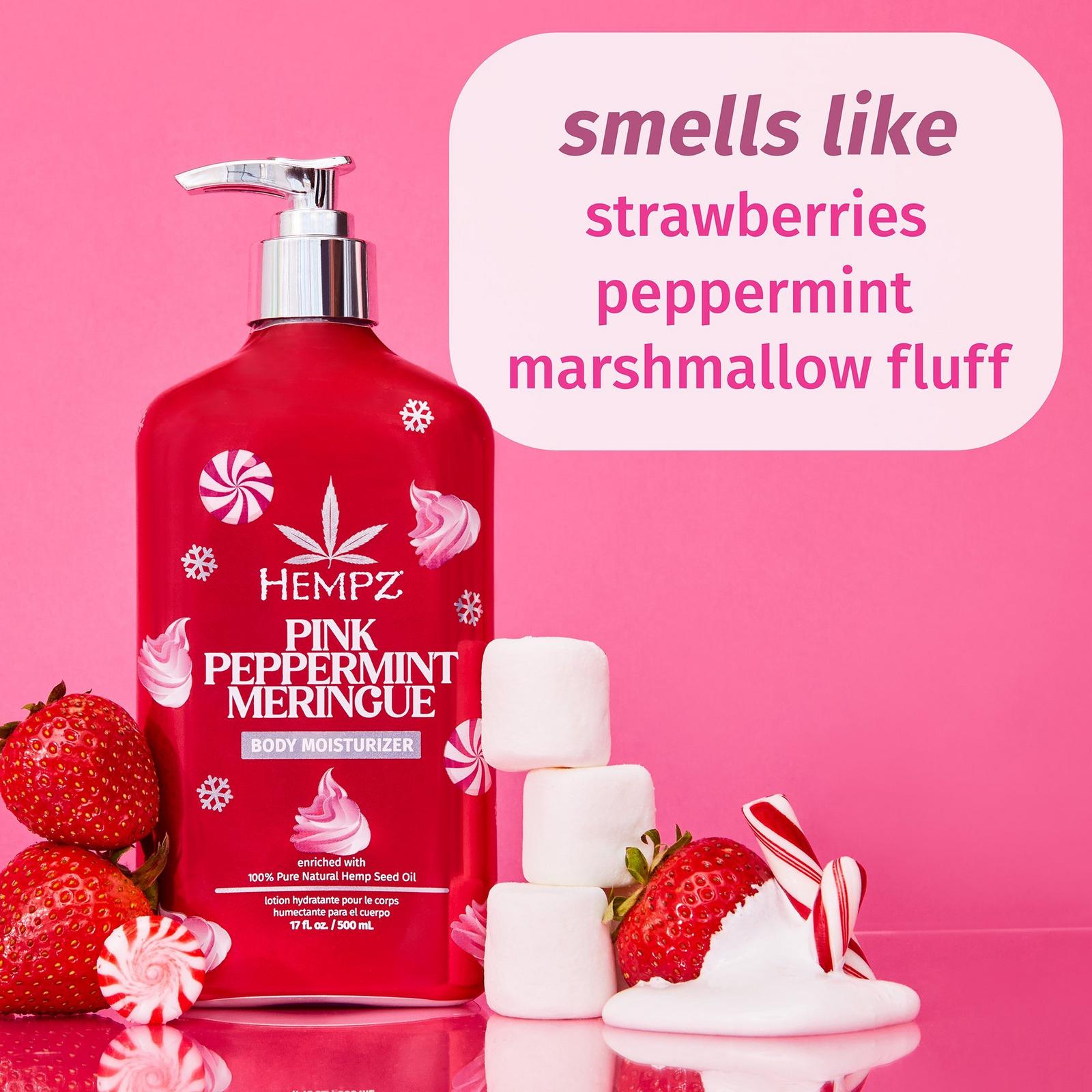 Limited Edition Mini Pink Peppermint Meringue Body Moisturizer - 17 oz