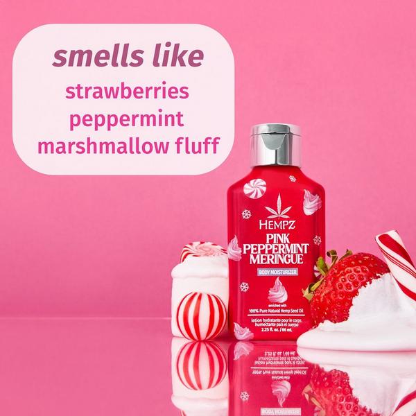 Hempz Limited Edition Mini Pink Peppermint Meringue Body Moisturizer #3