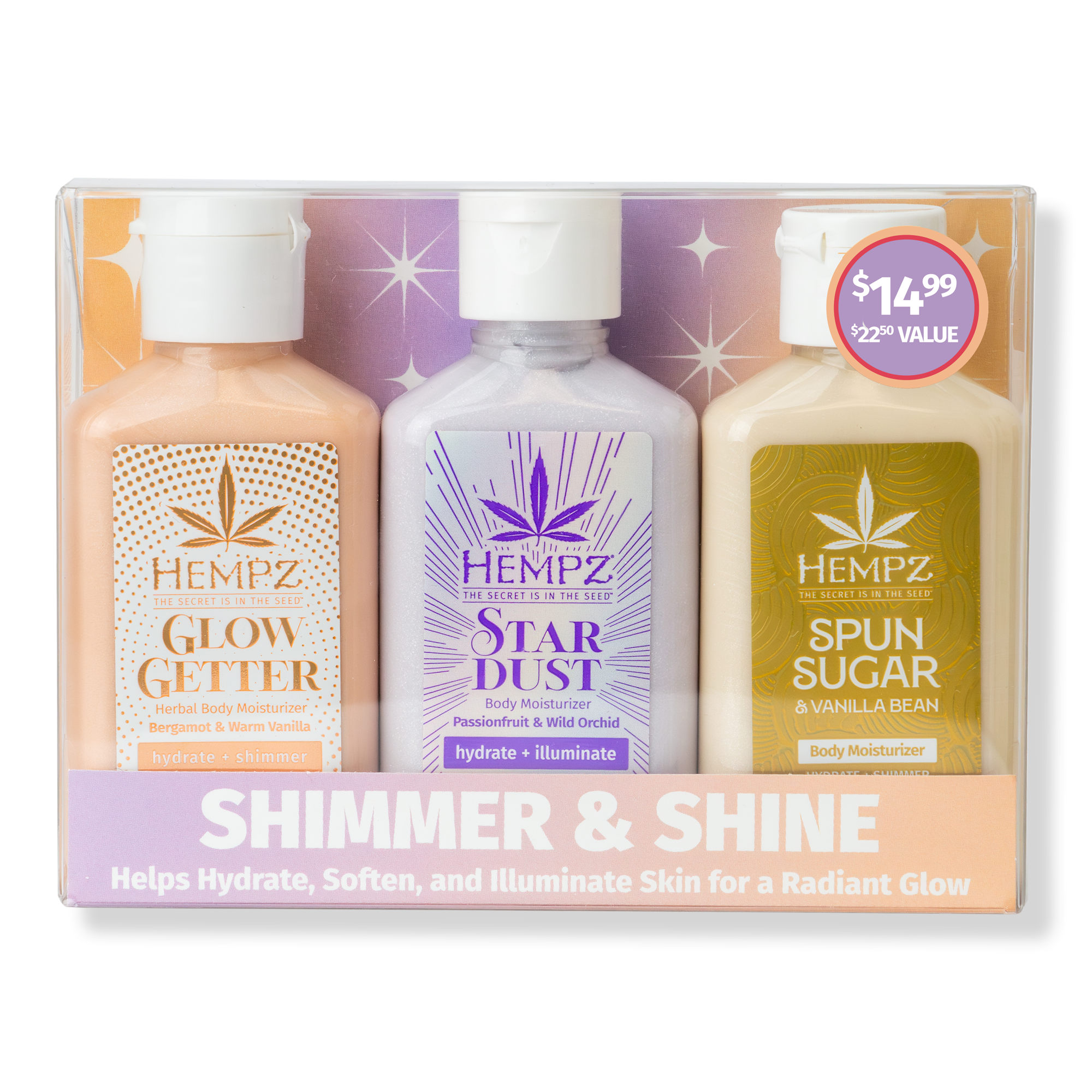 Hempz Mini Moisturizers Shimmer & Shine Kit #1