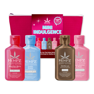 Hempz Limited Edition Mini Moisturizer Indulgence Kit with Free Bag