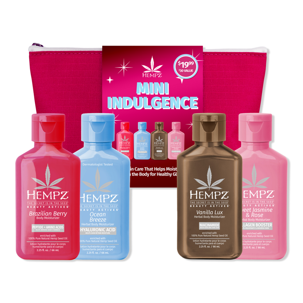 Hempz Limited Edition Mini Moisturizer Indulgence Kit With Free Bag