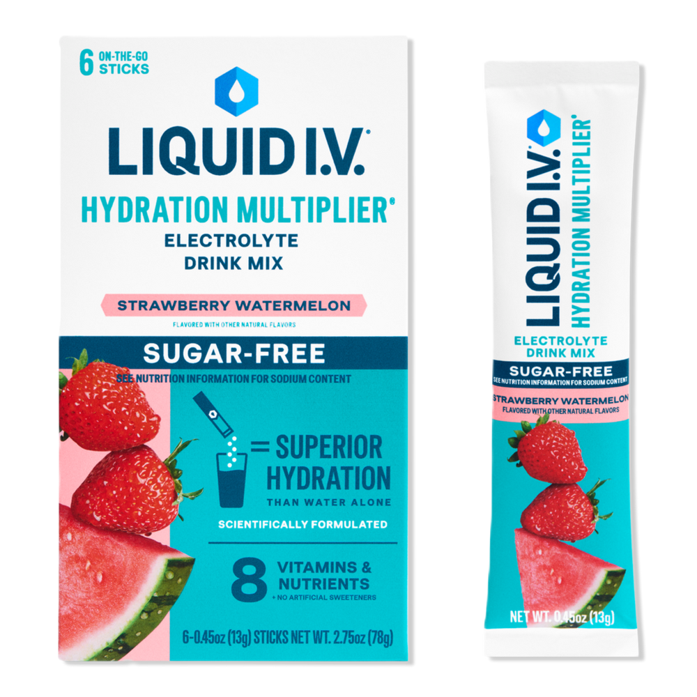 Liquid I.v. Hydration Multiplier Electrolyte Drink Mix Sugar-free Strawberry Watermelon