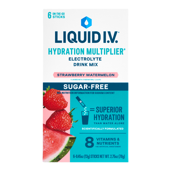 LIQUID I.V. Hydration Multiplier Electrolyte Drink Mix Sugar-Free Strawberry Watermelon #2