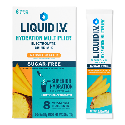 LIQUID I.V. Hydration Multiplier Electrolyte Drink Mix Sugar Free Mango Pineapple