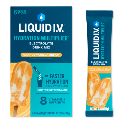 LIQUID I.V. Hydration Multiplier Electrolyte Drink Mix Orange Vanilla Dream