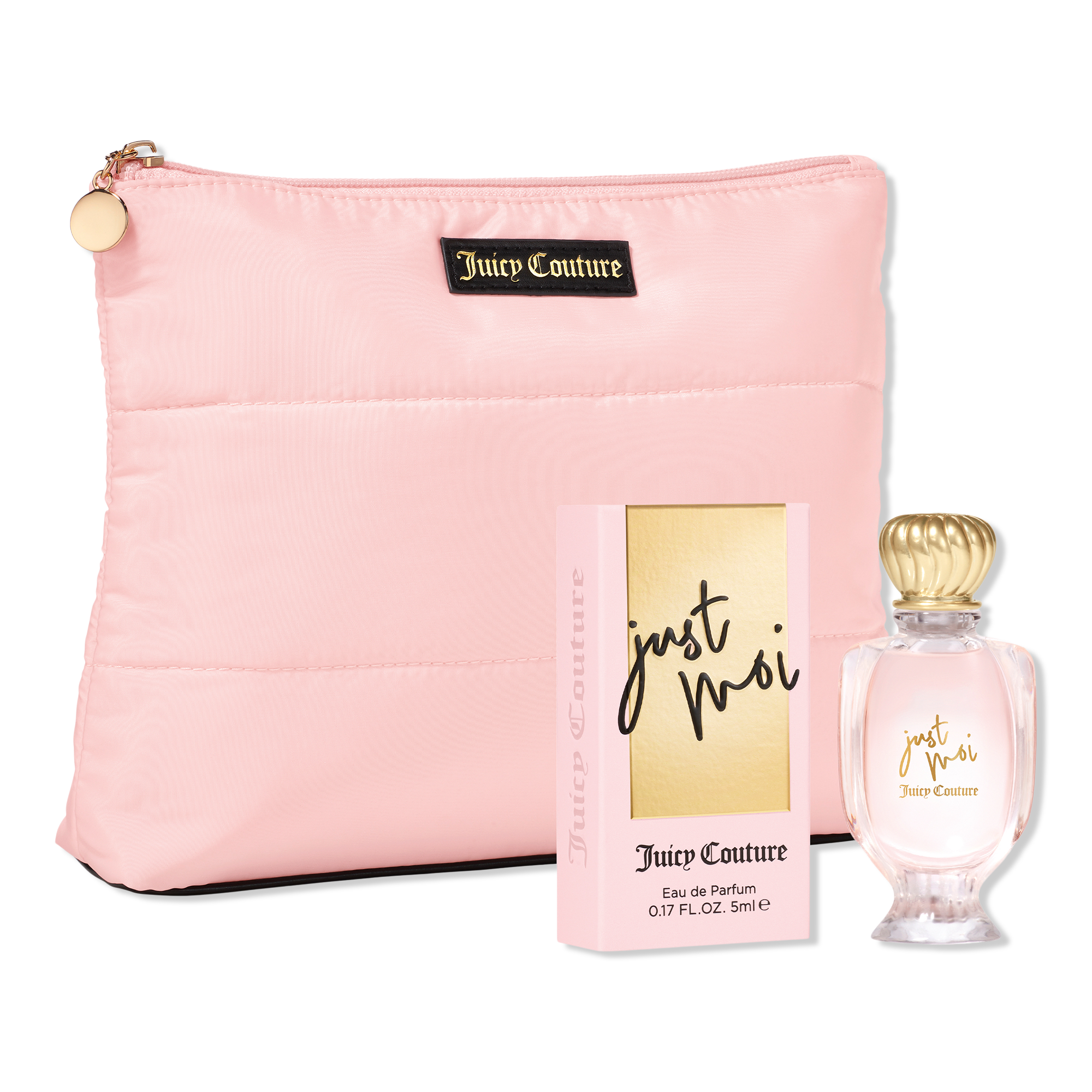 Juicy Couture Free Cosmetic Bag and Just Moi mini with select large spray purchase #1
