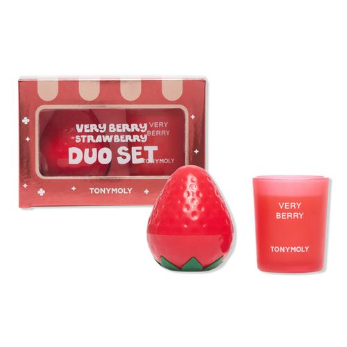 Very Berry Strawberry Hand Cream and Candle Set