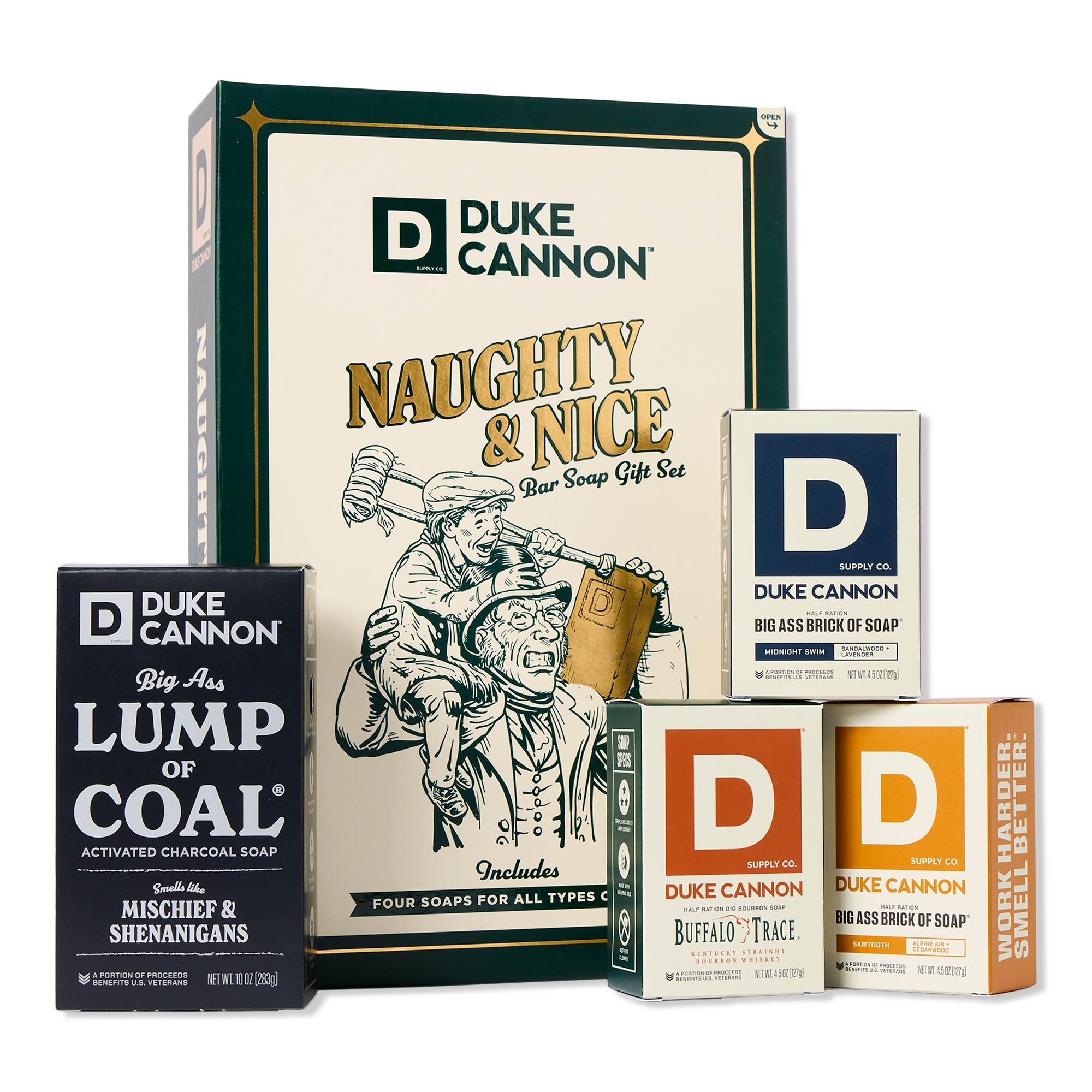 Duke Cannon Supply Co Naughty & Nice Bar Soap Gift Set #1