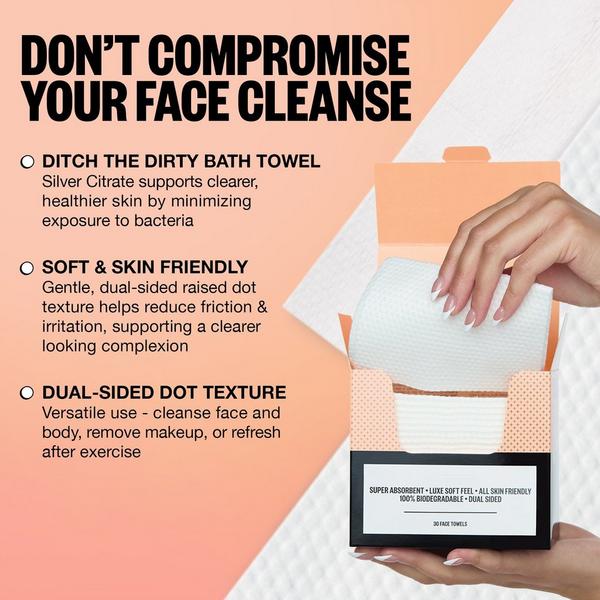 Peace Out Silver Shield Disposable Face Towels #2