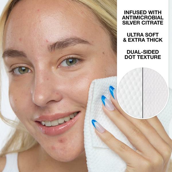 Peace Out Silver Shield Disposable Face Towels #3