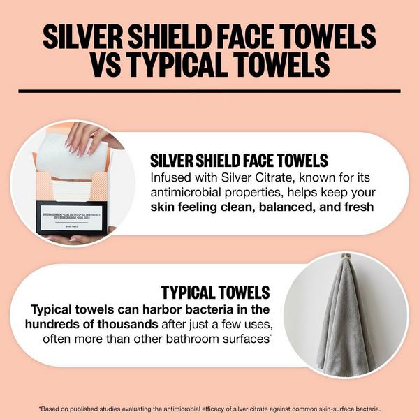 Peace Out Silver Shield Disposable Face Towels #4