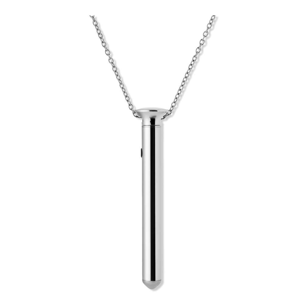 Crave Vesper Mini Vibrator Necklace - Silver