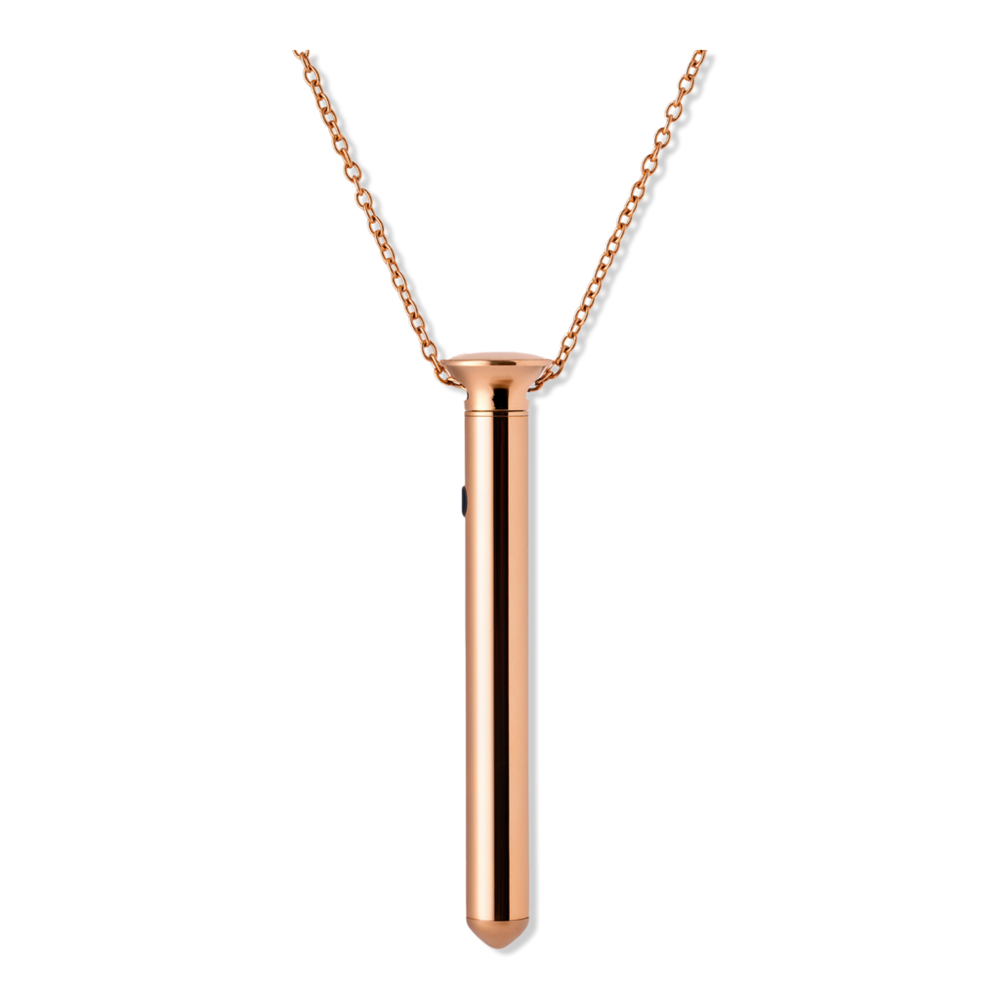 Crave Vesper Mini Vibrator Necklace - Rose Gold In Gold
