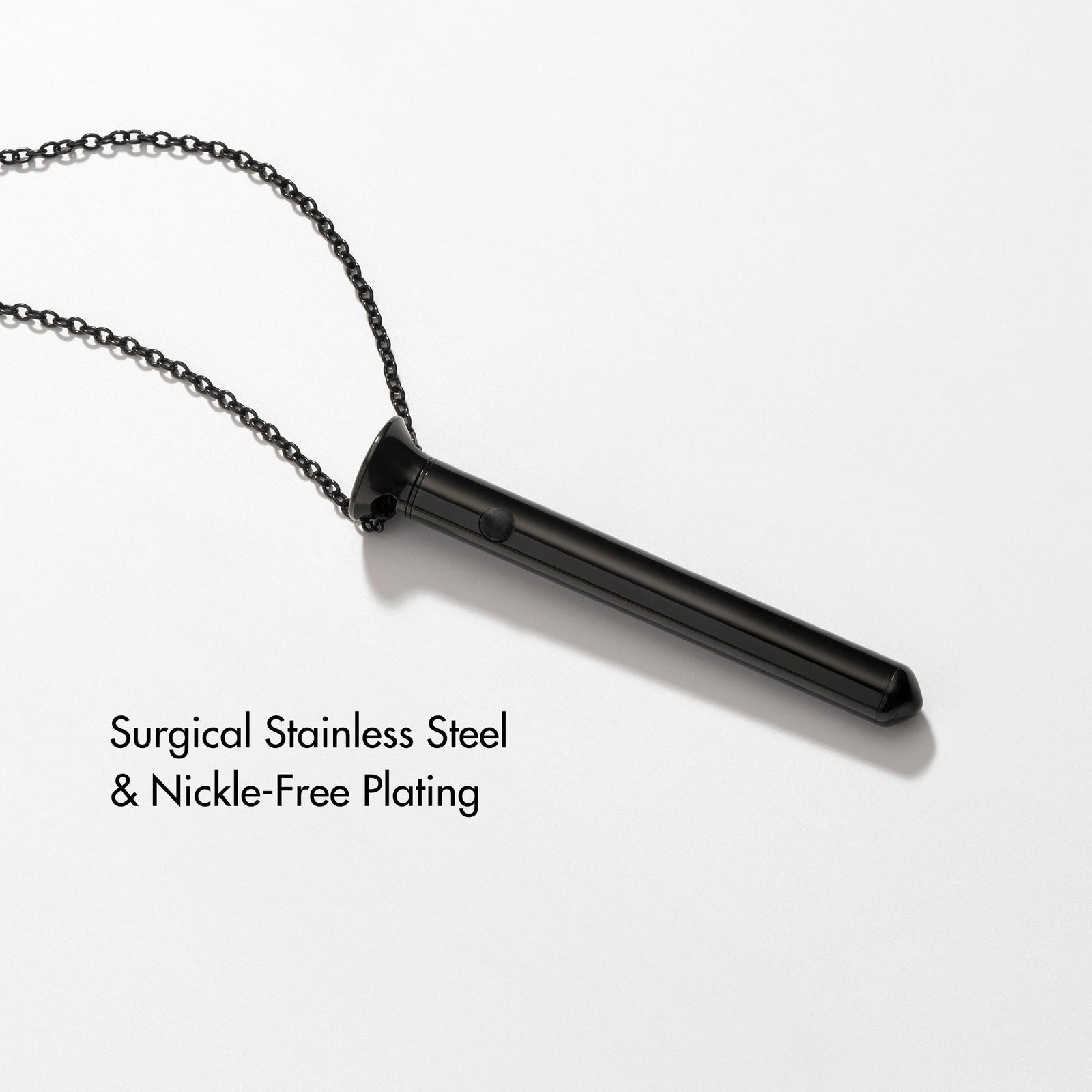 Vesper Mini Vibrator Necklace - Black