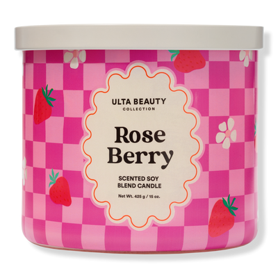 ULTA Beauty Collection Rose Berry 3-Wick Scented Candle