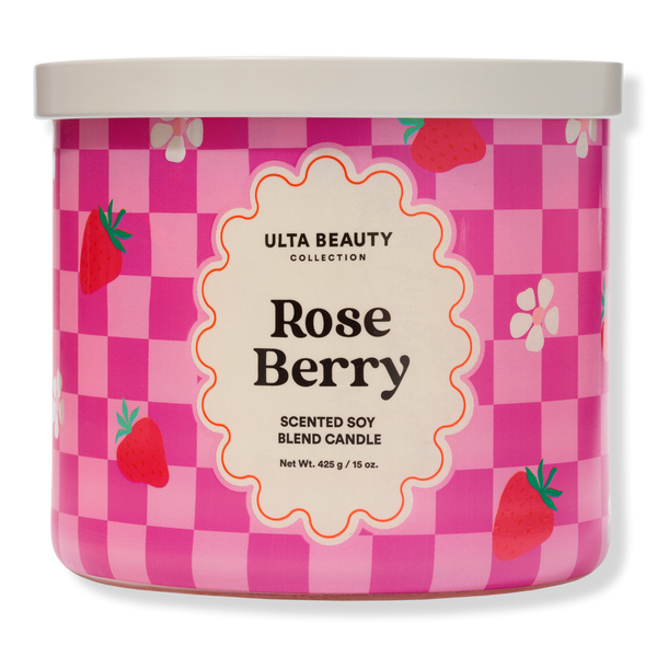 ULTA Beauty Collection Rose Berry 3-Wick Scented Candle #1