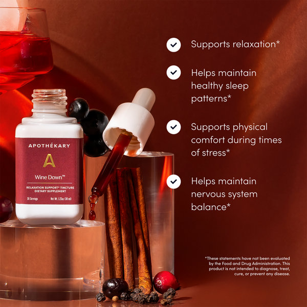 Apothékary Wine Down Relaxation Support Tincture #7