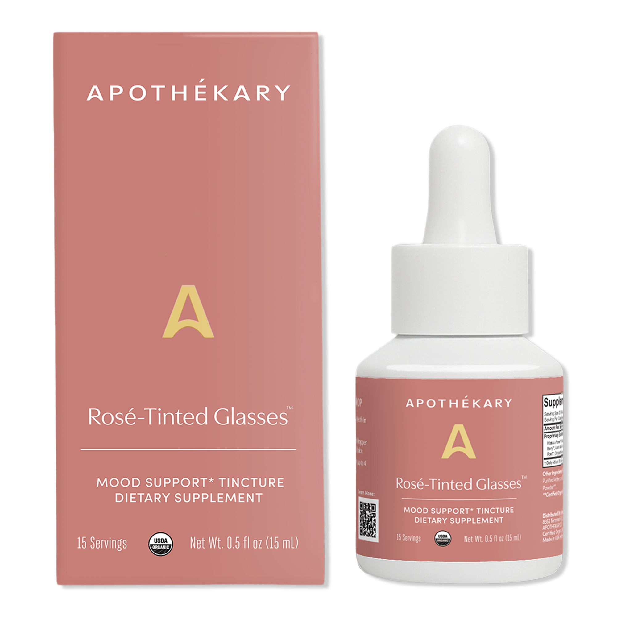 Apothékary Rosé-Tinted Glasses Mood Support Tincture #1