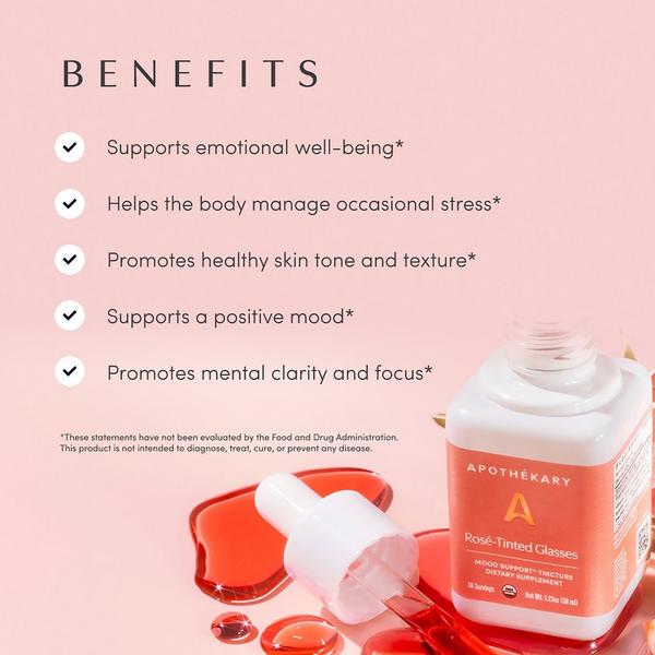 Apothékary Rosé-Tinted Glasses Mood Support Tincture #2