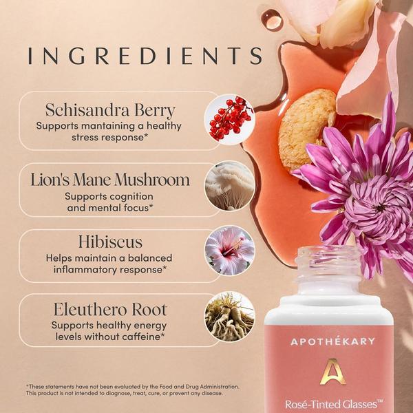 Apothékary Rosé-Tinted Glasses Mood Support Tincture #5
