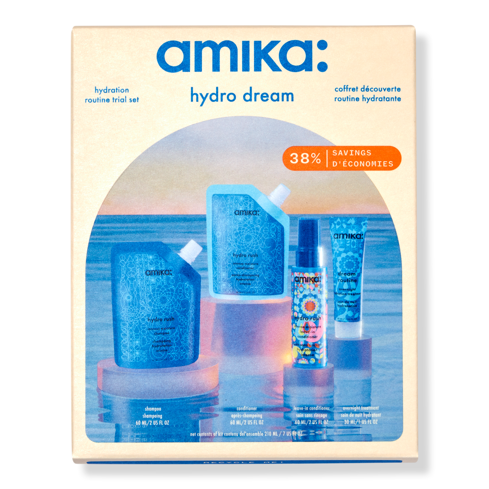 amika Hydro Dream Hydration Routine Trial Set #1