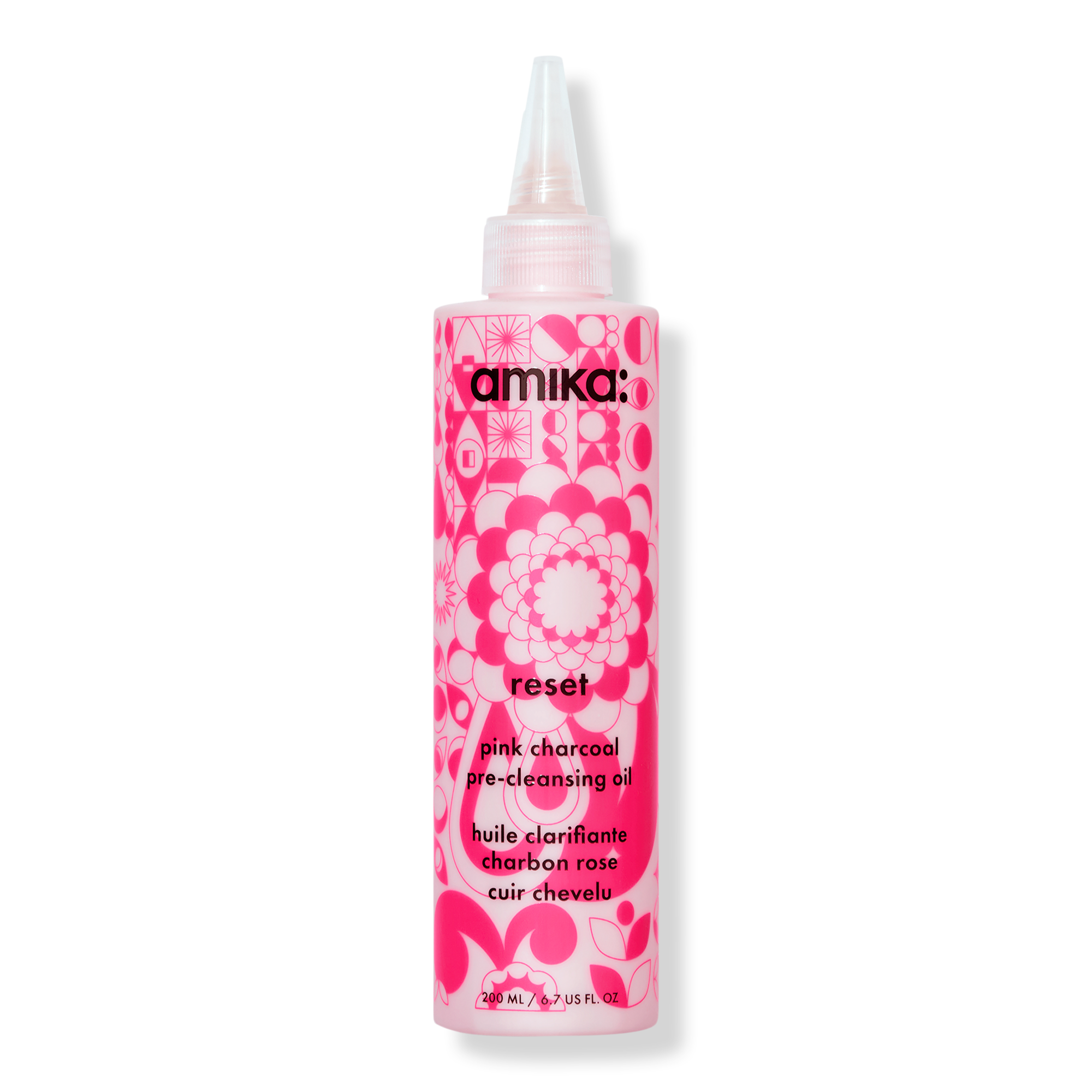 amika Reset Pink Charcoal Scalp Cleansing Oil #1