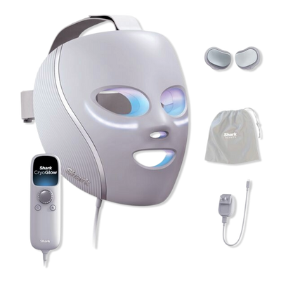 Shark Beauty CryoGlow Red Blue & Infrared iQLED Face Mask & Under Eye Cooling
