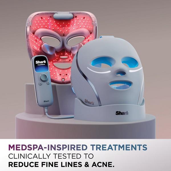 Shark Beauty CryoGlow Red Blue & Infrared iQLED Face Mask & Under Eye Cooling #2