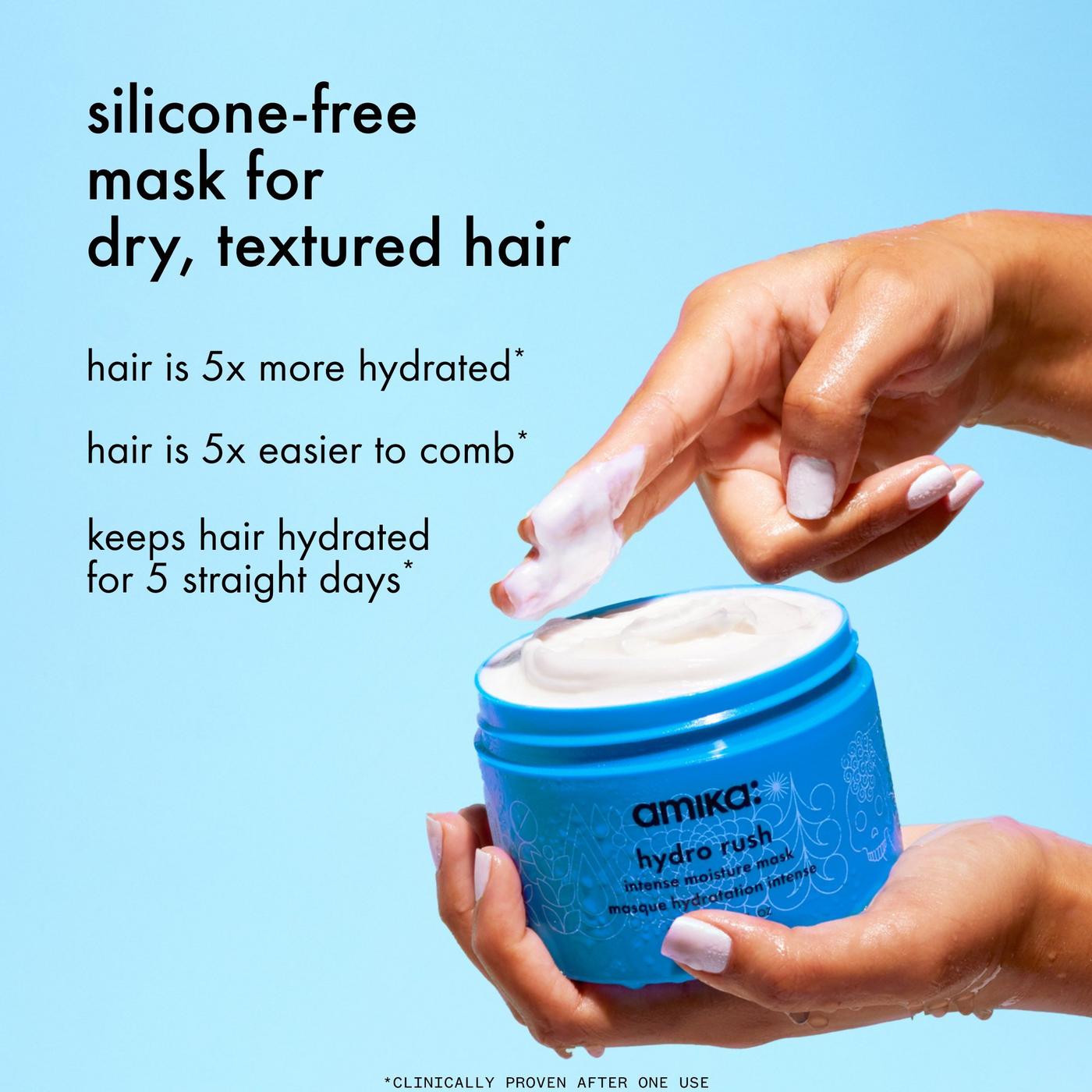 amika - 8.0 oz Hydro Rush Intense Moisture Mask | Ulta Beauty