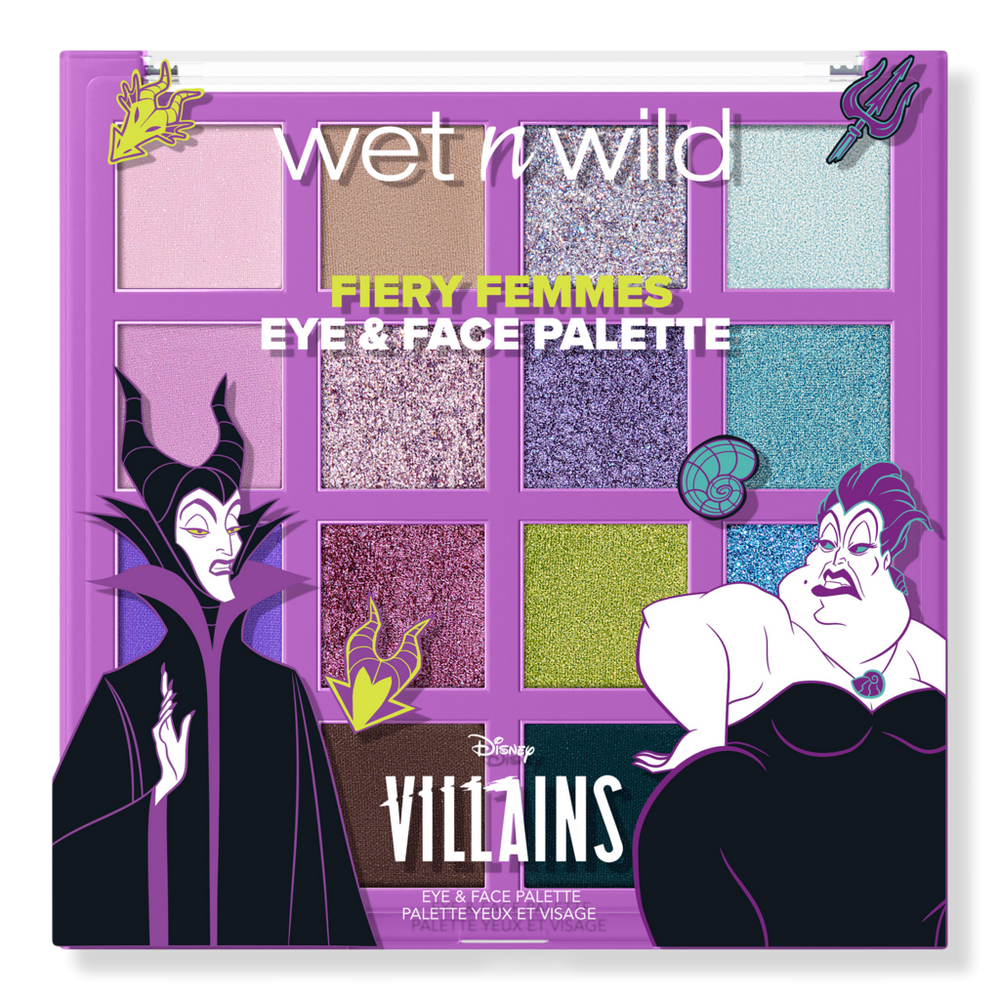 Wet N Wild Disney Villains Fiery Femmes Eye & Face Palette - Beautiful Destroyer