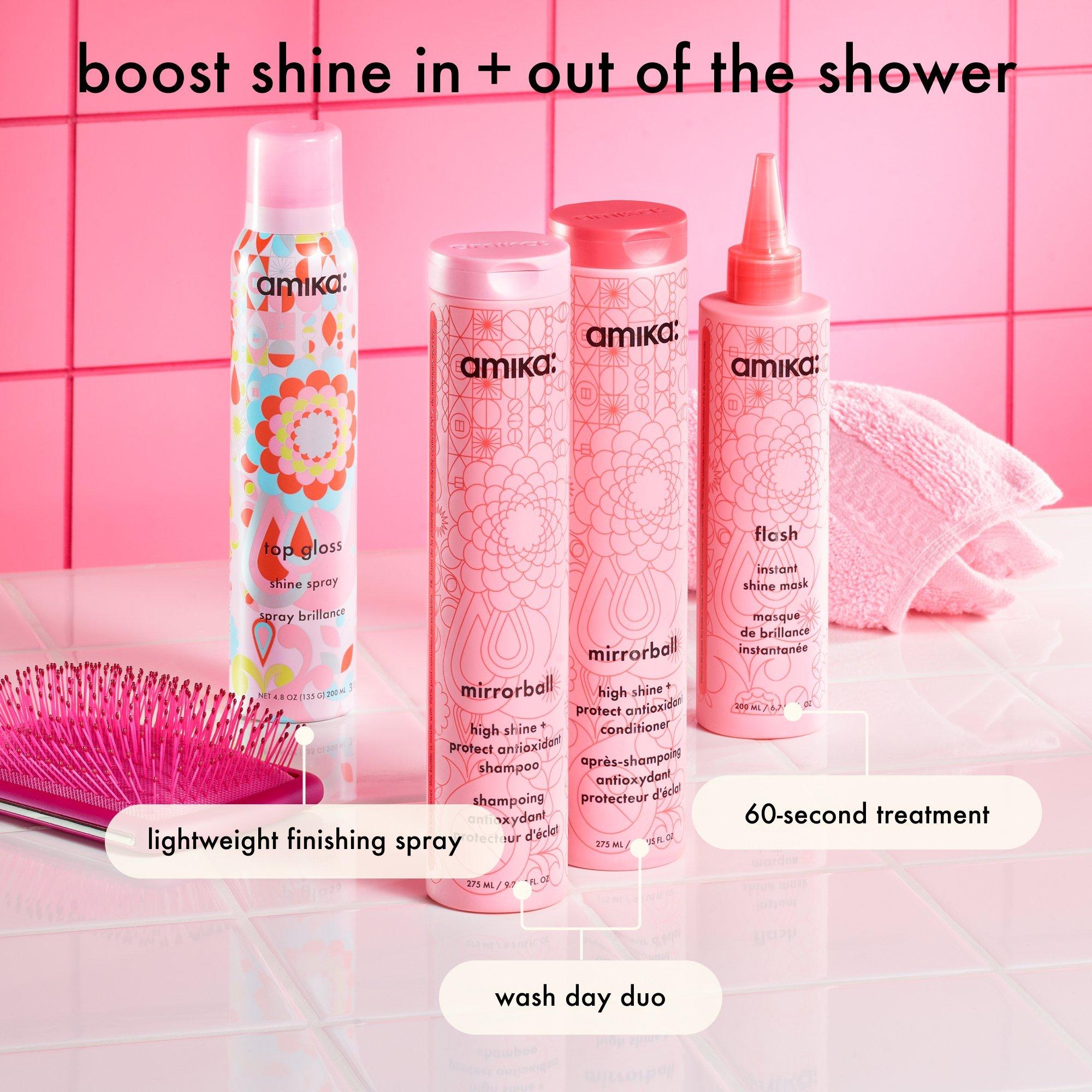 Кондиционер для блеска и защиты волос Amika Mirrorball High Shine + Protect — фото 7