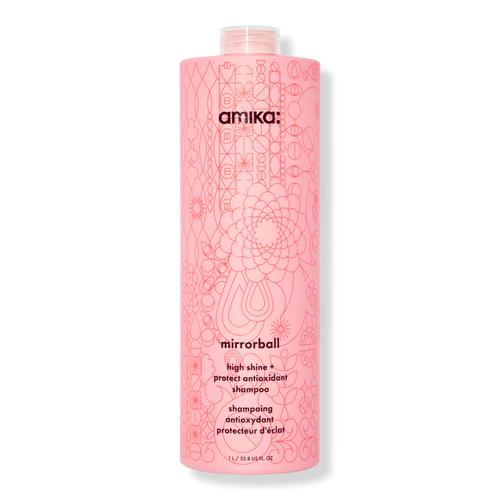amika アミカ ミラーボール ハイシャイン＆プロテクト シャンプー mirrorball high shine and protect shampoo 500ml amika - 33.8 oz Mirrorball High Shine + Protect Shampoo | Ulta Beauty