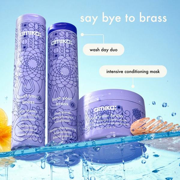 Champú reparador de fuerza para rubios Cool Blonde Bust Your Brass 7