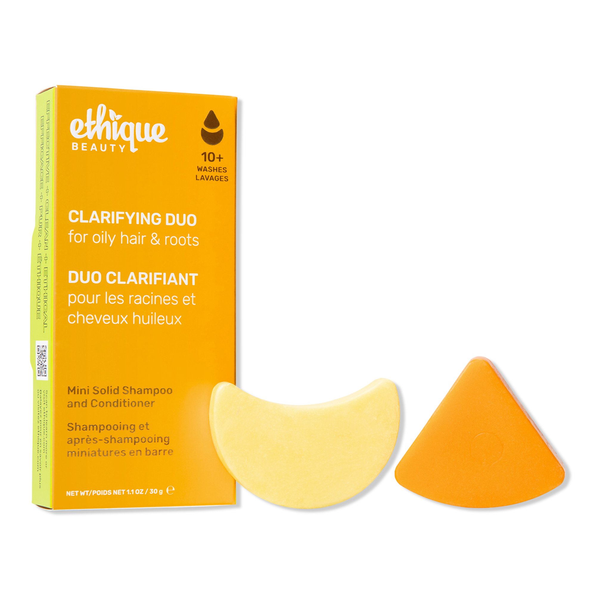 Ethique Beauty Clarifying Shampoo & Conditioner Mini Bar Set #1