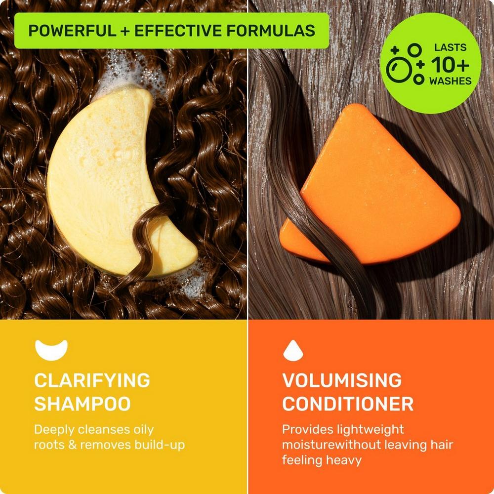 Clarifying Shampoo & Conditioner Mini Bar Set