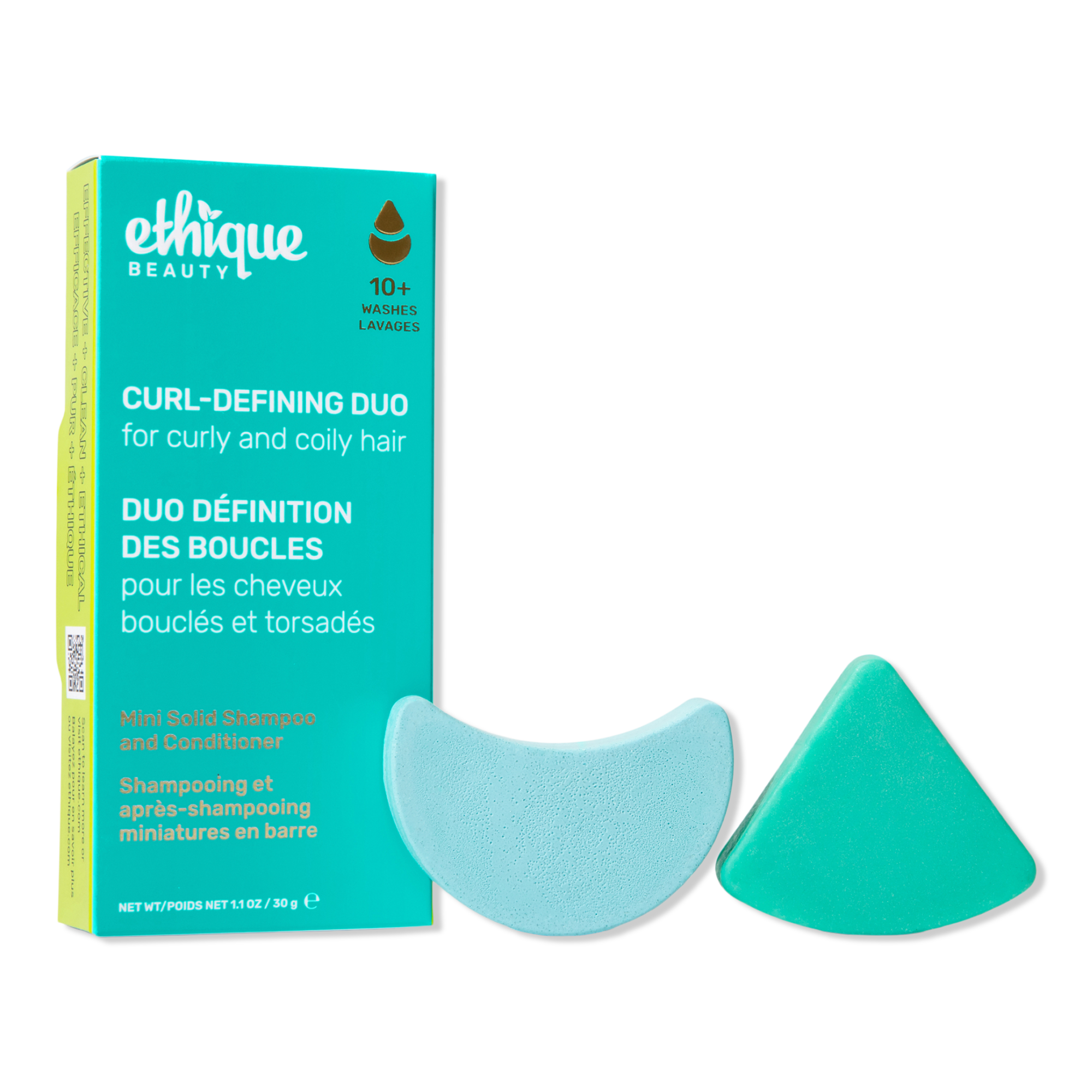 Ethique Beauty Curl-Defining Shampoo & Conditioner Mini Bar Set #1