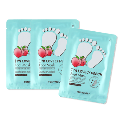 TONYMOLY I'm Lovely Peach Hydrating Foot Mask