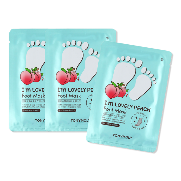 TONYMOLY I'm Lovely Peach Hydrating Foot Mask #1