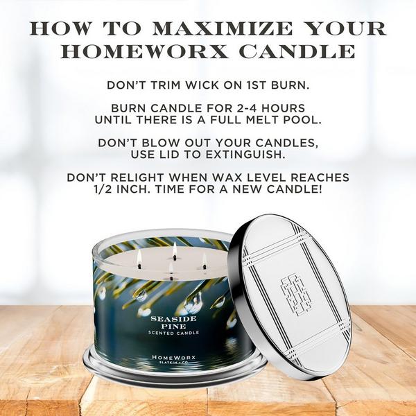 HomeWorx Seaside Pine 4-Wick Scented Candle #5